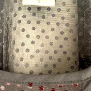 Beautiful black sequined blouse dressy top good condition size s